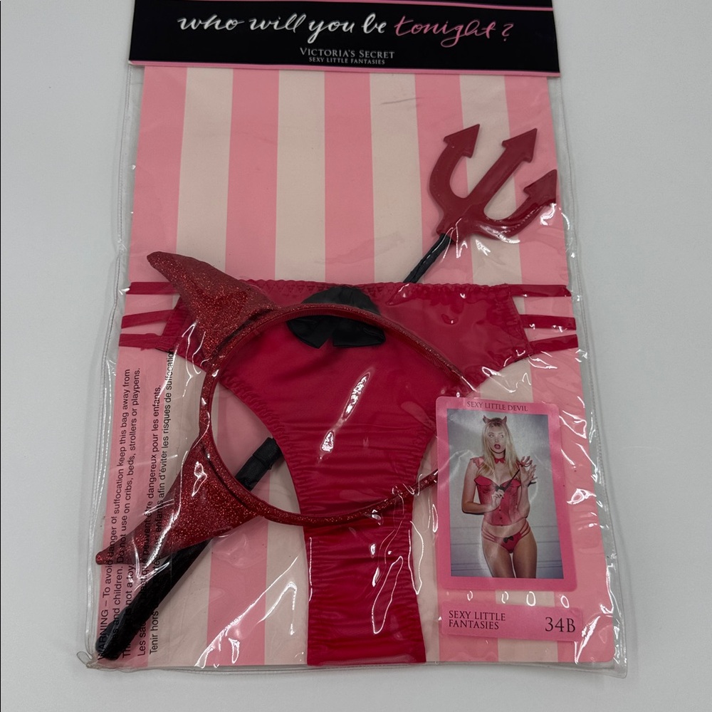 Victoria's Secret Sexy Little Devil who will you be tonight costume NWT - Picture 12 of 13